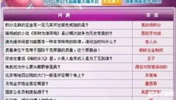 梦幻答题
